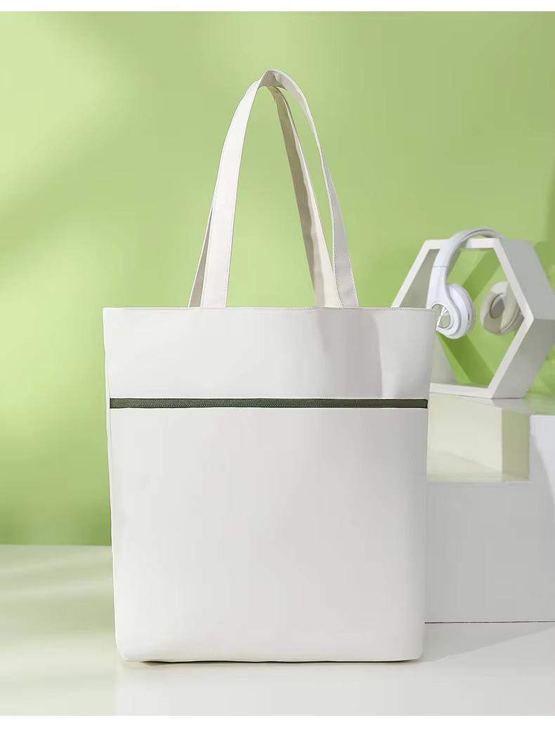 White Waterproof Tennis Bag Female Single Shoulder Bag Portable Tennis Racquet Bag Tenis Large Capacity Canvas Tennis Racket Bag
