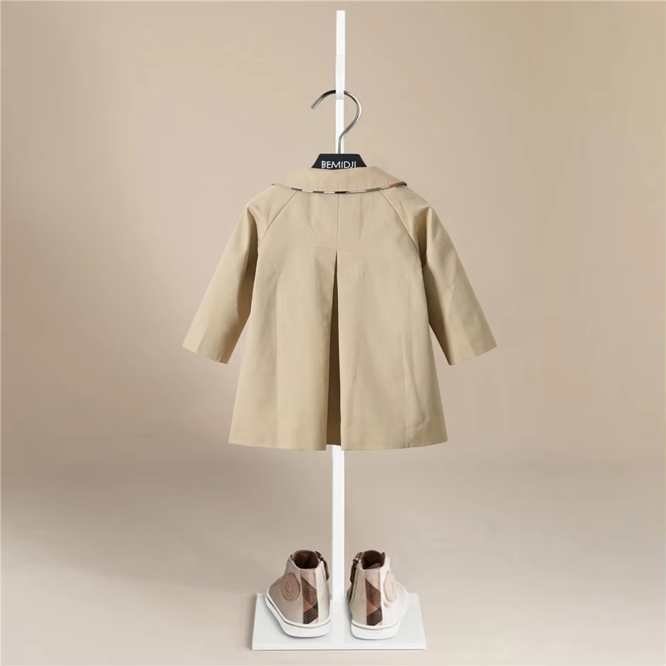 Fashion Baby Girl Princess Cotton Trench Jacket Infant Toddler Child Windbreaker Coat Spring Autumn Outwear Baby Clothes 1-10Y