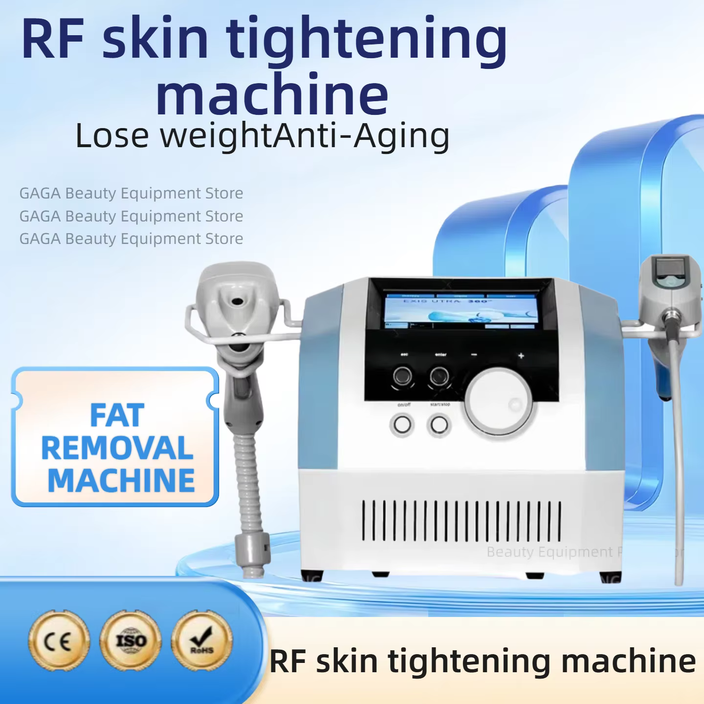 NEO Equipment Slimming Ultrasound Cellulite Wrinkle Removal Face Lift 2 Handles Ultra 360 Fat Reducing Machine For Salon