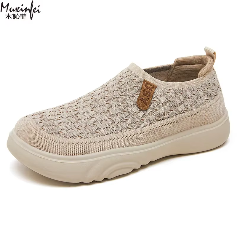 ​Women's Shoes Spring 2025 Casual Sneakers Breathable Mesh Anti Odor Cushioned Sole Free Shipping​