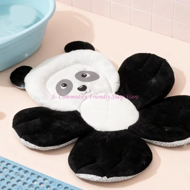 85AE Comfortable Mat for Infant Newborns Panda Baby Bath Pad Cushion