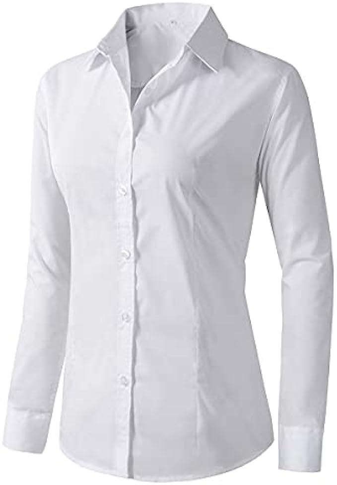 Beninos Women’s Formal Work Wear White Simple Shirt