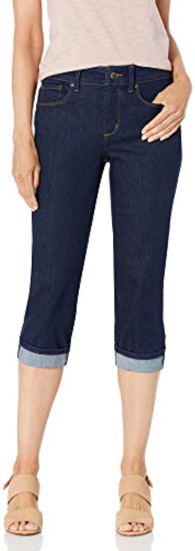 NYDJ Women’s Marilyn Straight Cuff Cropped Slimming Jeans