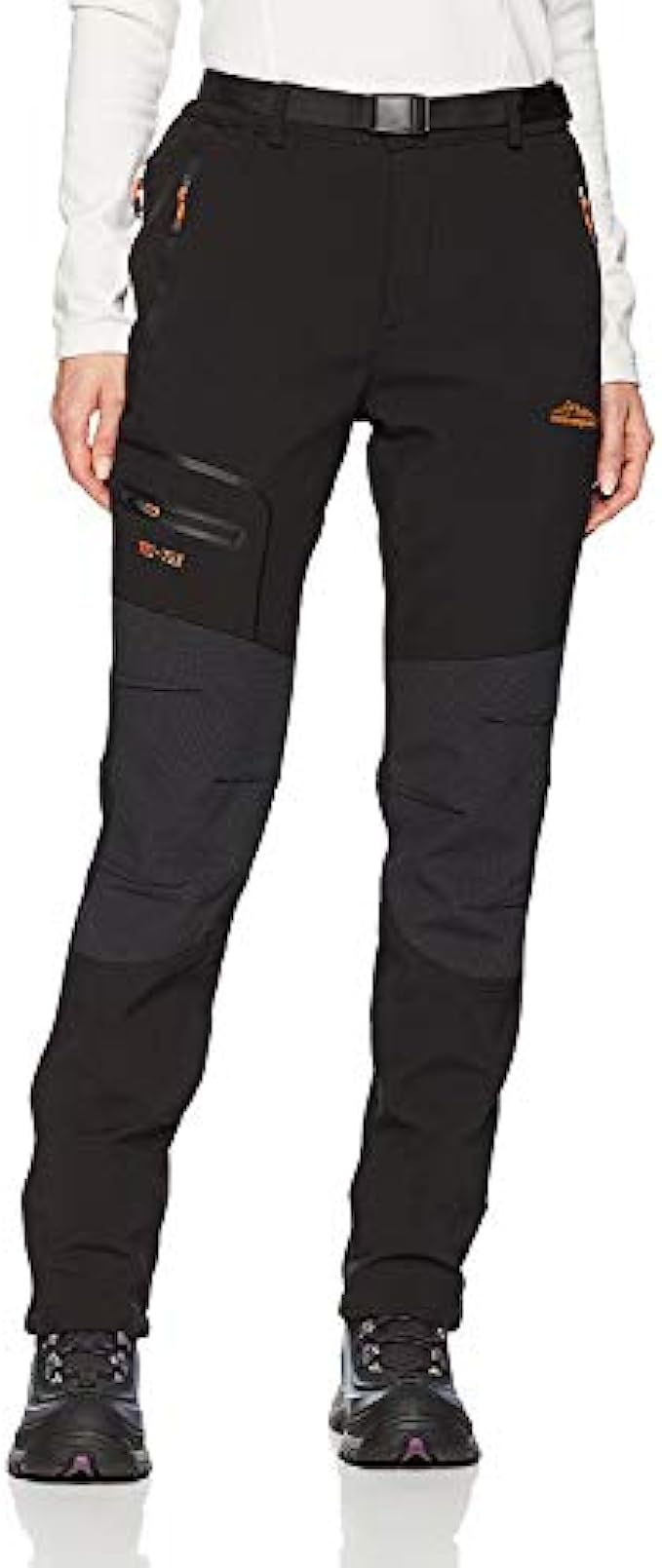 BenBoy Women’s Outdoor Waterproof Windproof Fleece Slim Cargo Snow Ski Hiking Pants