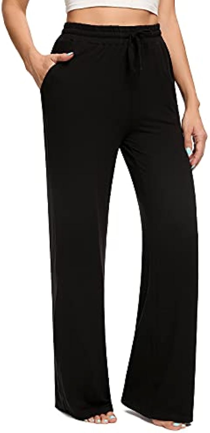 OLIKEME Women’s Yoga Pants Wide Leg Sweatpants for Women Comfy Lounge Workout Pants with Pockets
