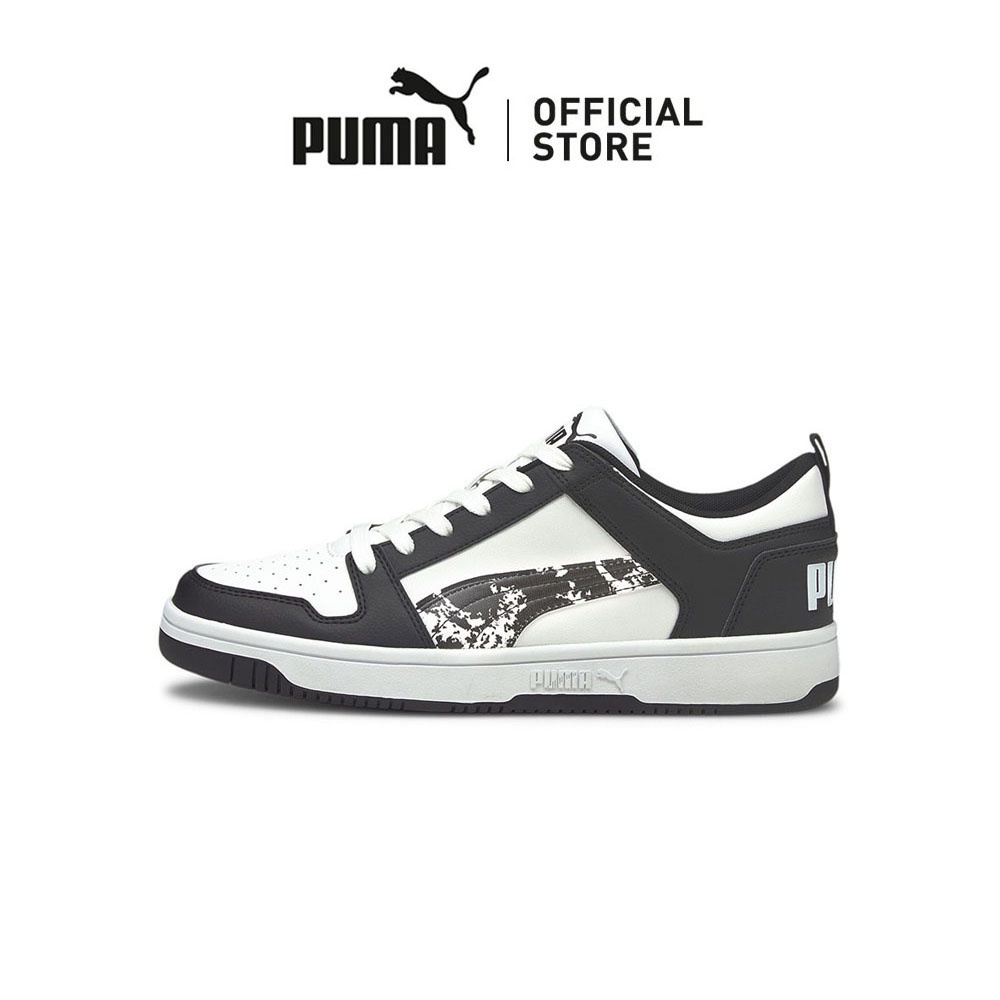 [NEW] PUMA Rebound Lay Up Lo Camo Men’s Sneakers (Black)