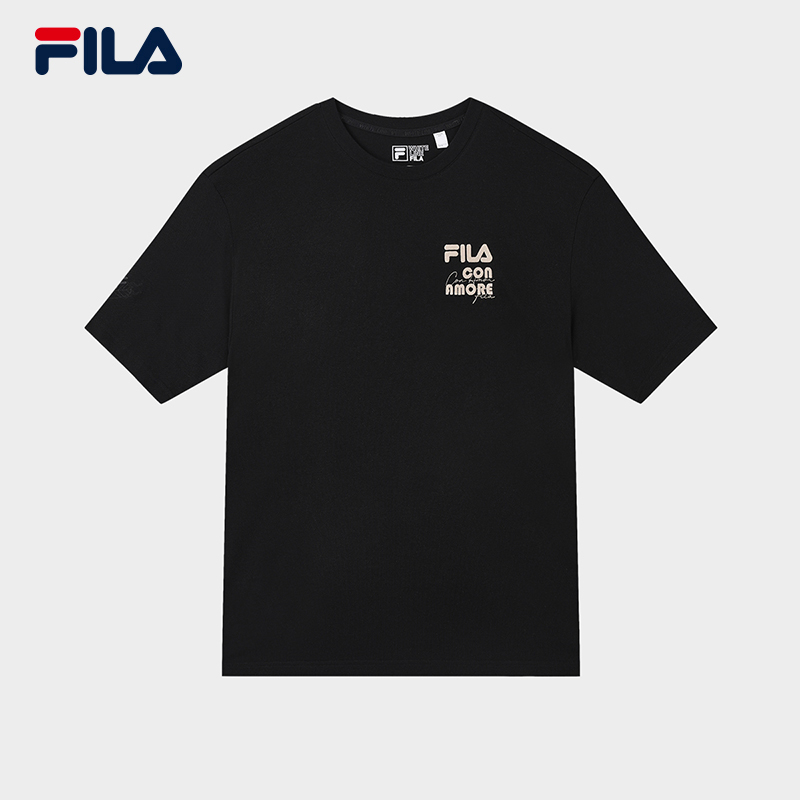 FILA CORE Men’s White Line Fila Originale Short Sleeve Tee (Unisex)