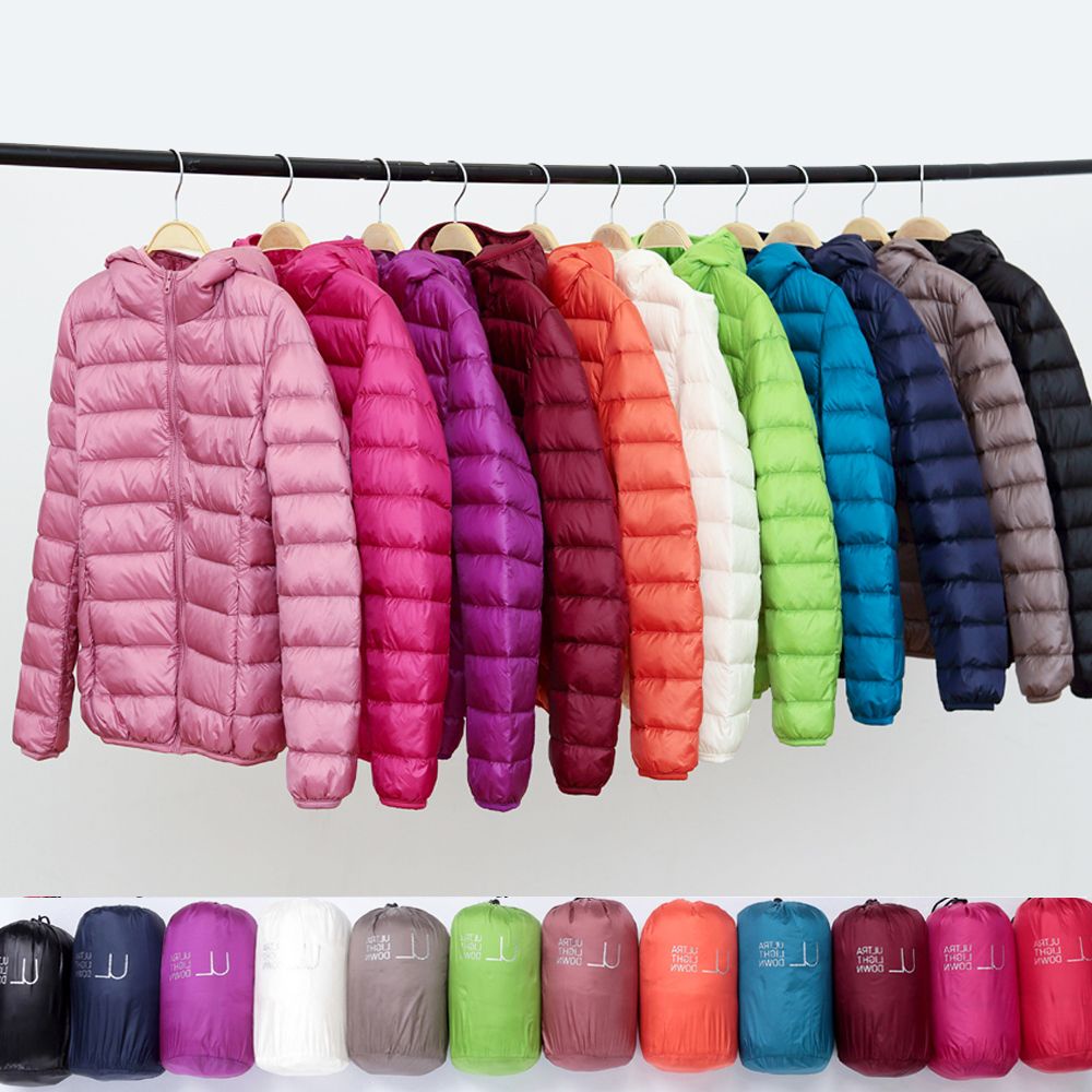 2023 New Autumn and Winter Thin Down Coat Women’s Hooded Short Large Slim Fit Women’s Down Jacket